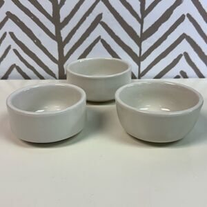 Set of 3 White Tuxton Food Prep Bowls Restaurant Quality